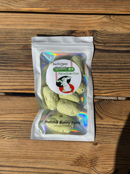 Bunny Puff Bundle - Freeze Dried White Rabbit, Matcha and Yogurt Flavored Combo Pack