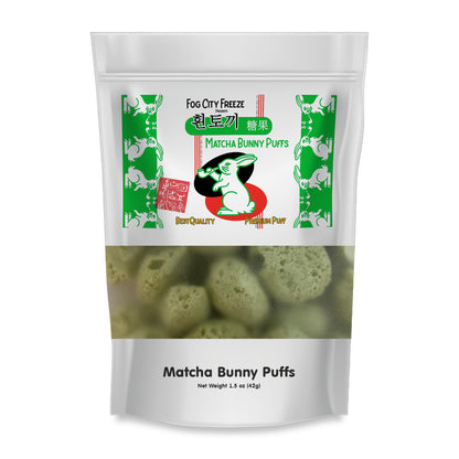 Matcha Bunny Puffs - Freeze Dried Matcha White Rabbit Candy