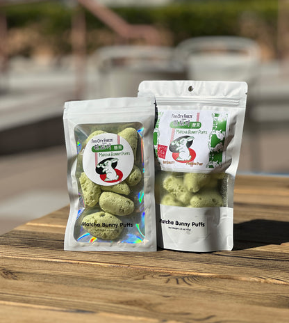 Matcha Bunny Puffs - Freeze Dried Matcha White Rabbit Candy